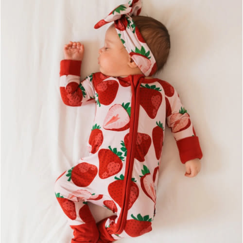Berry Sweet (Strawberry) Romper – Jammie Session