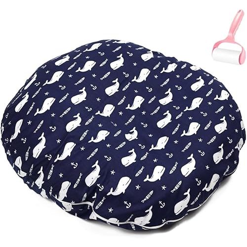 Nest Sleeper Pillow with Cotton Cover,Cartoon Portable Lightweight Lounger Pillow,Multifunctional Removable Soft Comfortable Lounger Pillows (Color-E, 23.6x21.6in)