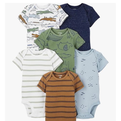 Simple Joys by Carter's Baby-Boys 6-Pack Short-Sleeve Bodysuit