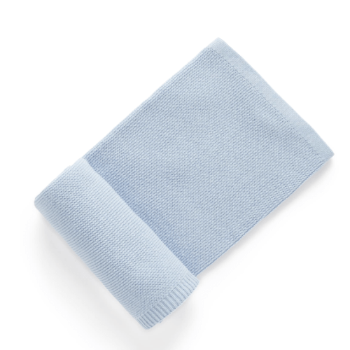 Textured Blanket - Blue - Baby Blankets | Purebaby - Purebaby
