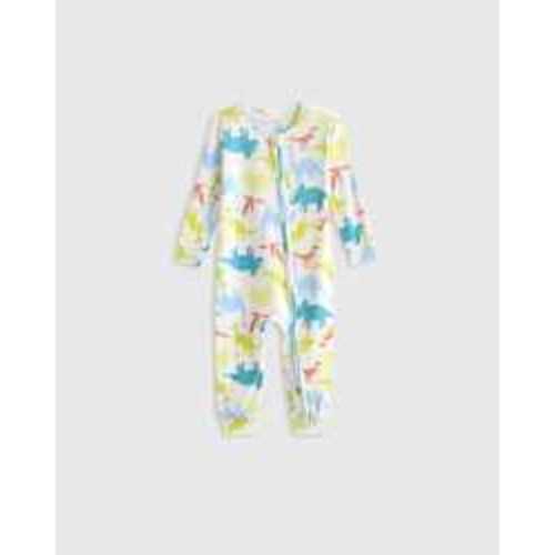 Bamboo One Piece Pajama - Baby in Colorful Dinos