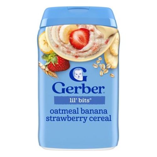 Gerber Non-GMO Baby Food Stage 3 Banana Strawberry Baby Oatmeal - 8oz: Kosher, No Artificial Colors, Whole Grain