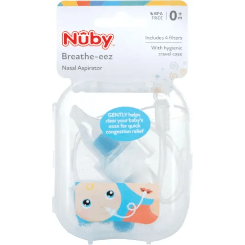 Nuby, Breathe-EEZ Infant Nasal Aspirator with Travel Case, 5"