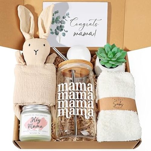 8PCS New Mom Care Package After Baby, New Mom Gifts for Women, Baby Shower Gifts for Expecting Mom to Be, Postpartum Gifts for Mom, First Time Pregnancy Moms Mothers Day Birthday Gifts