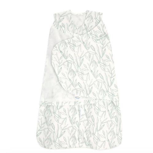 100% Cotton Baby Swaddle Green Leaves | Newborn | HALO US