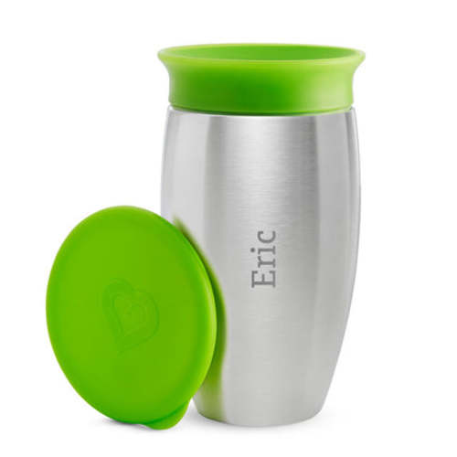 Miracle® Stainless Steel 360° Personalized Cup, 10oz | Munchkin