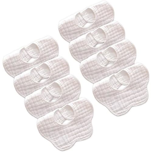 Muslin Baby Bibs for Drooling and Teething Newborn Drool Bibs for Baby Girl Boy