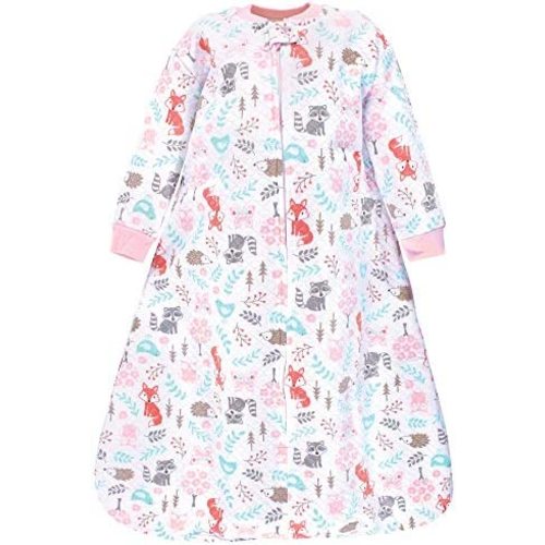 Hudson Baby Unisex Baby Premium Quilted Long Sleeve Sleeping Bag and Wearable Blanket