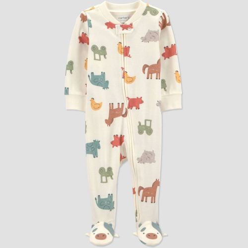 Carter's Just One You® Baby Boys' Multi Farm Animals Sleep N' Play - Ivory 6M