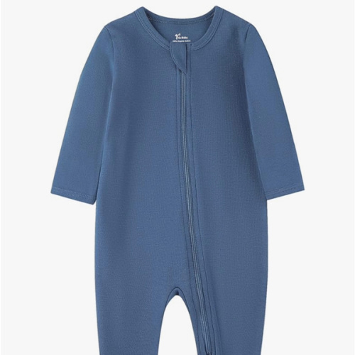 O2 BABY Baby Boys Girls Organic Cotton Zip-Front Sleeper Pajamas, Footed Sleep 'n Play