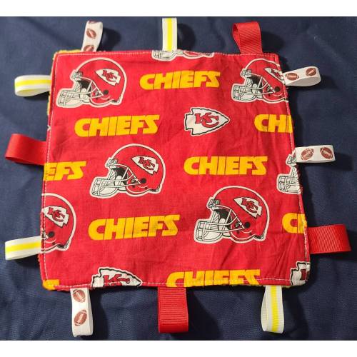 Kansas City Chiefs Baby Tag Security Blanket