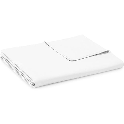 YnM Cotton Duvet Cover for Weighted Blankets (White, 41''x60'')