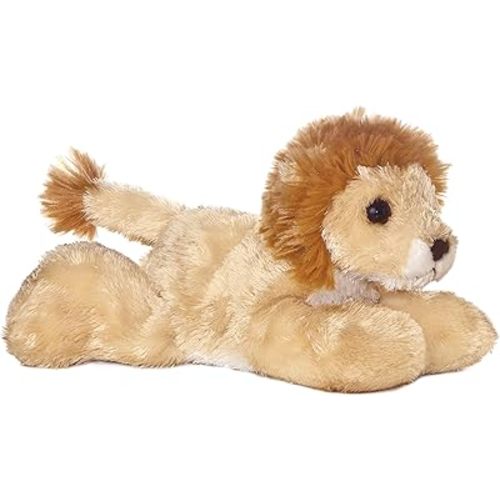 Aurora® Adorable Mini Flopsie™ Lionel™ Stuffed Animal - Mini Companions Ready for Playful Adventures - for Kids All Ages, Toddlers, Adults, and Families - Brown 8 Inches