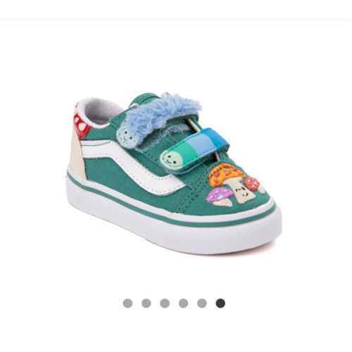 Vans Old Skool V Mushroom Skate Shoe - Baby / Toddler - Green | Journeys