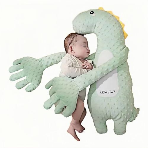 Baby Patter for Sleep, Baby Startle Prevention Sleep Aid Companion, Soothing Patting Sleeping Toy with Soothing Palm Pad, 3 Levels Adjustable Simulation of Mother's Automatic Palm Slapping (B)
