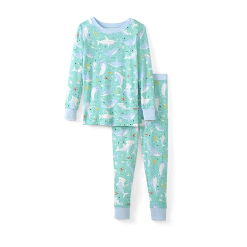 Little Sleepies Two-Piece Pajama Set for Boys & Girls, Soft Viscose from Bamboo Toddler Pajamas for Kids, Family Matching PJs