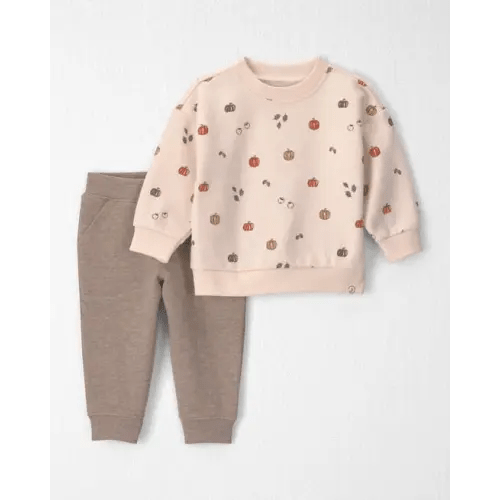 Baby 2-Piece Organic Cotton French Terry Top & Pant Set - Little Planet | Carter's