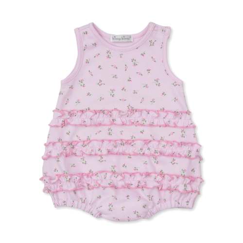 Garden Roses Pink Ruffle Bubble - 3-6M