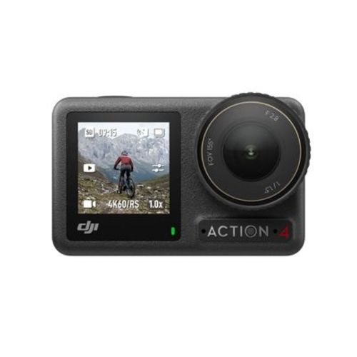 DJI Osmo Action 4 Standard Combo Action Camera: 1/1.3" Sensor, Dual Touchscreens, 4K/120fps