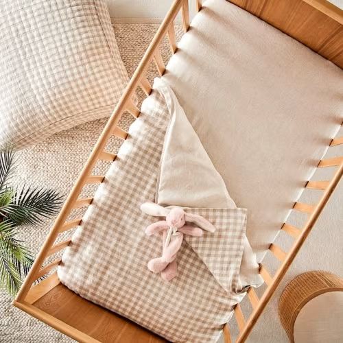 Adairs Baby - Vintage Washed Linen Linen Fitted Sheet | Adairs