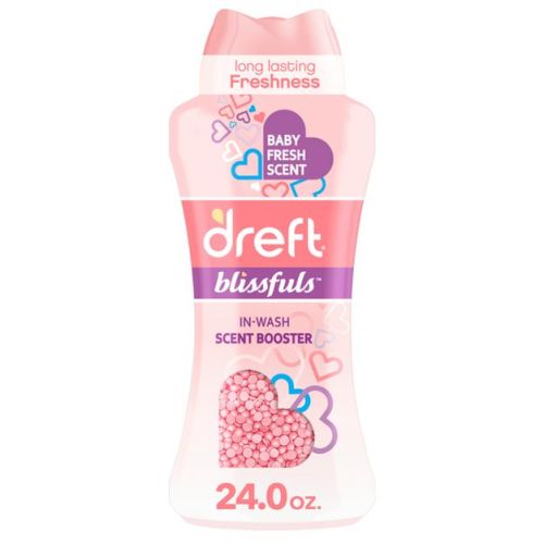 Dreft Blissfuls Baby Fresh Scent In-Wash Scent Booster Beads - 24oz: Odor Control, Bleach-Free, Spill-Resistant Lid, High Efficiency