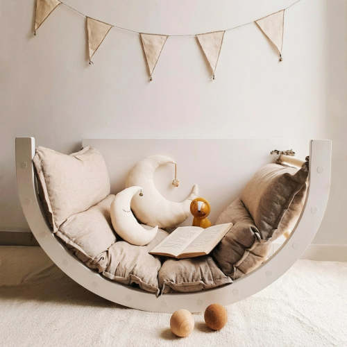 Montessori Wooden Rocker & Climbing Arch