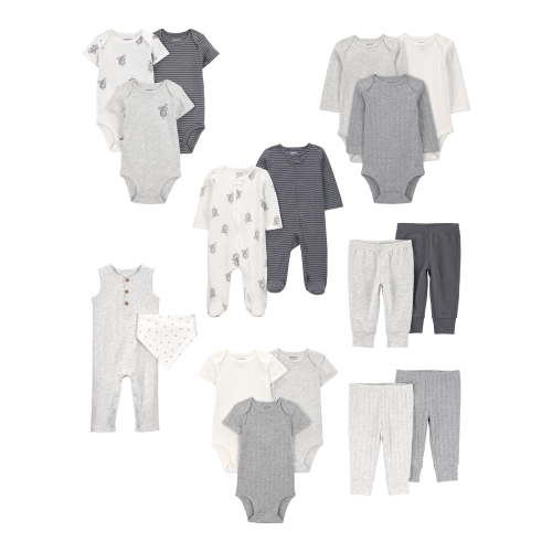 Carter's Child of Mine Baby Layette Outfit Set, 17-pack, Sizes Preemie-6/9 Months