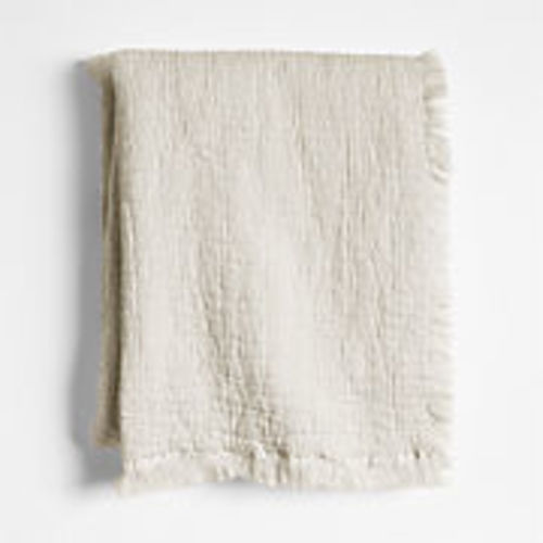 Supersoft Organic Cotton Gauze Stone Tan Baby Stroller Blanket + Reviews | Crate & Kids