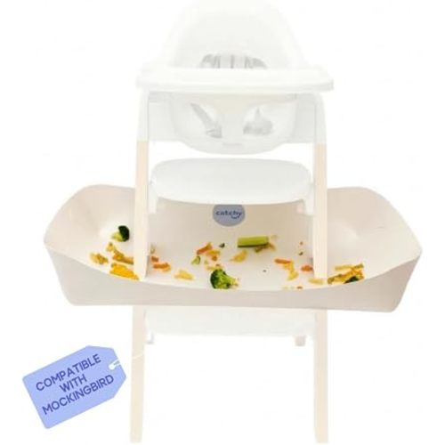 CATCHY - Food Catcher - Compatible with Mockingbird High Chair + 12 Other High Chairs - Highchair Sold Separately - Baby & Toddler Food & Mess Catcher - Under High Chair Accessory