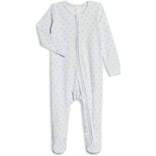 Colored Organics Baby Zip-Up Footed Sleeper with 2-Way Zipper - Organic Cotton Pajamas