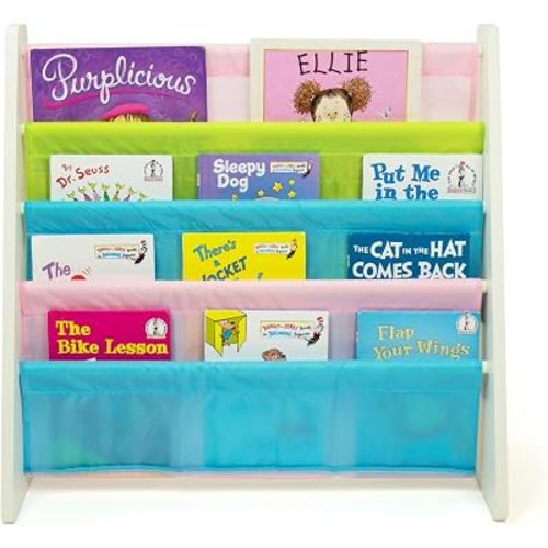 Humble Crew Kids Bookshelf, Montessori Front Facing Toddler Bookcase 4 Tier