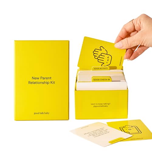 Good Talk Baby New Parent Relationship Kit: 260 Conversation & Activity Cards for New Parents | Check-in Prompts, Deep Dive Questions, Bonding Activities, & Task Cards | Ages 18+
