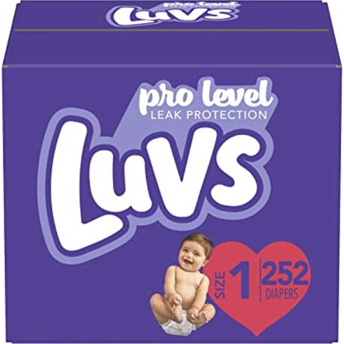 Luvs Diapers,Size 1 (8-14 lb), 252 Count