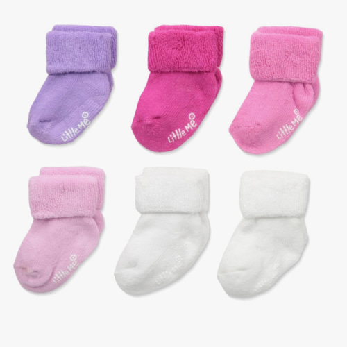 Little Me baby-girls 6 Pack Variety Socks