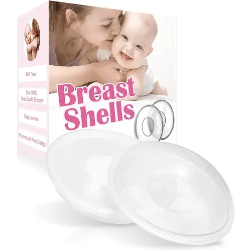 Breast Shells Milk Saver for Breastfeeding, 2 Pack BPA Free Breast Shield Nursing Cups Protect Sore Nipples Breast Milk Collection Shells