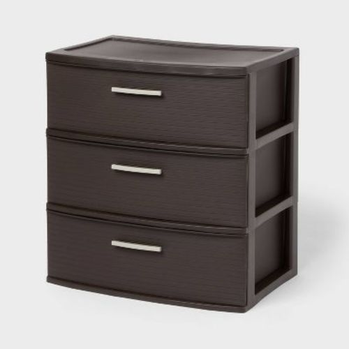 3 Drawer Wide Tower Espresso - Brightroom™