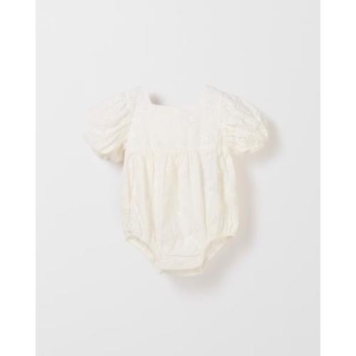 Baby Girl Floral Broderie Romper