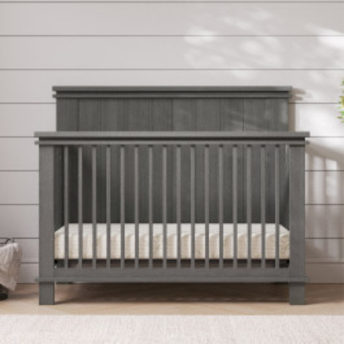 Denman 4-in-1 Convertible Crib Crescent Gray