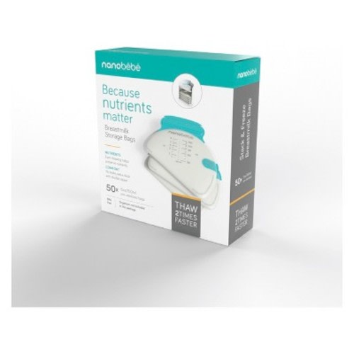 Nanobebe 50ct Breast Milk Storage Bags
