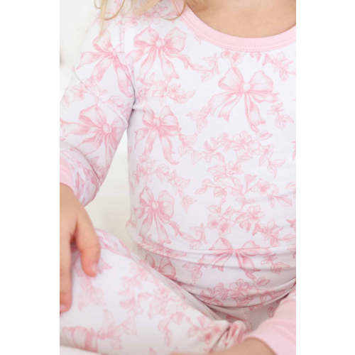 Fancy Frills Two Piece Bamboo Pajamas | Caden Lane