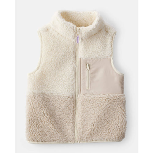 Toddler Girl Sherpa Vest - Cream - Carter's | Carter's