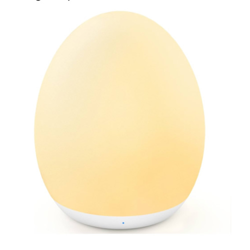 MediAcous Night Light for Kids, Baby Egg Light for Nursery, 7 Colors Changing & Stepless Dimming, Soft Silicone Touch Night Lamp with 1 Hour Timer, Rechargeable Nursery Night for Breastfeeding