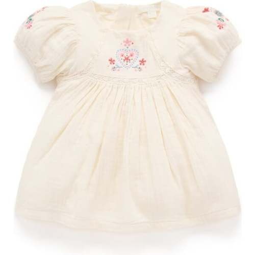 Embroidered Dress Cloud - Purebaby | Maisonette