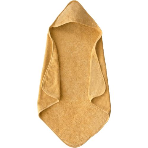 mushie Baby Hooded Towel | Organic Cotton (Fall Yellow)