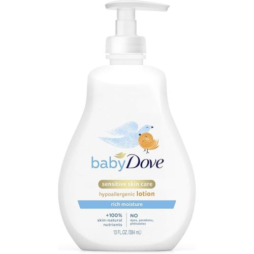 Baby Dove Face and Body Lotion Rich Moisture sensitive skin care 13 oz