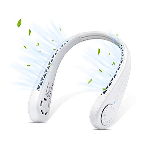 DGLK The Portable Neck Fan From Popular Earphone Design,The Leafless Neck Fan Perfect For Personal Fan,with Features,Mini Fan, Ultra-Quiet, Battery Powered Fan, Suitable For Outdoor Sports