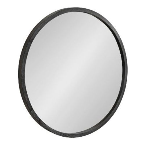 Kate & Laurel All Things Decor 28"x28" Occonor Wood Round Mirror