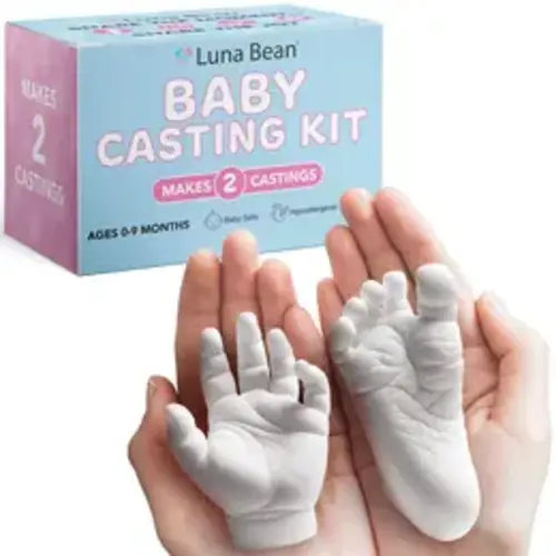 Luna Bean 2pc Baby Hand & Foot Casting Kit - Newborn Keepsake, Baby Shower & New Parent Gift, DIY Specialty Supply for Infant Hand Molding, Hand Molding Kit, Baby Shower Gift, Back to School, My Favorite Person - TikTok Shop