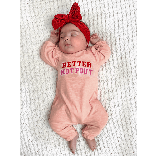 Better Not Pout / Organic Long Sleeve Ruffle Jumpsuit – SpearmintLOVE