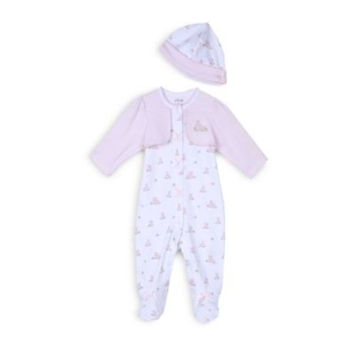 Girls' Baby Bunnies Footie & Hat Set - Baby